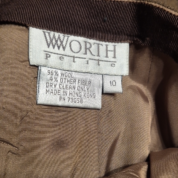 Worth Women's Dark Brown Blazer And Long Skirt Set - Picture 12 of 15